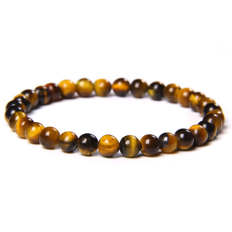 Olivenorma 6mm Natural Stone Beaded Bracelet - image 84