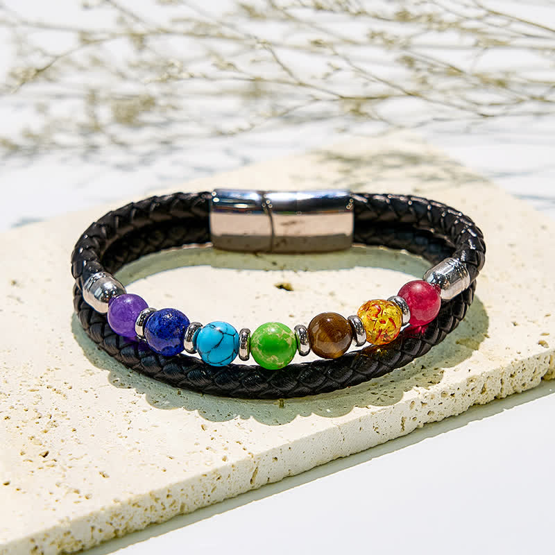 Olivenorma Natural Crystal Chakra Balence Bracelet - #2 - image 7