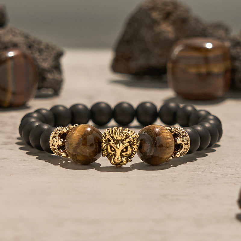 Olivenorma Natural Crystal Stone Lion Symbol Bracelet - image 7