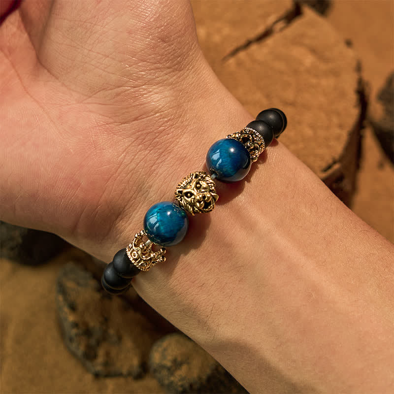 Olivenorma Natural Crystal Stone Lion Symbol Bracelet - image 17