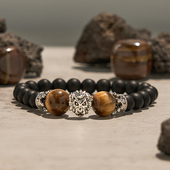 Olivenorma Natural Crystal Stone Lion Symbol Bracelet - image 12