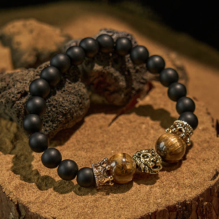 Olivenorma Natural Crystal Stone Lion Symbol Bracelet - image 6