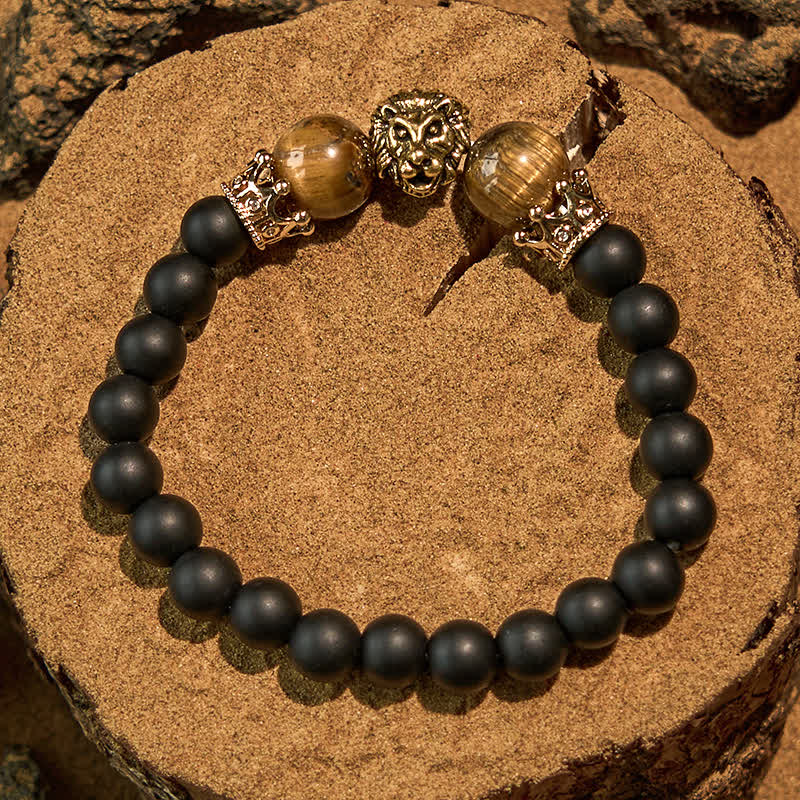 Olivenorma Natural Crystal Stone Lion Symbol Bracelet - image 8