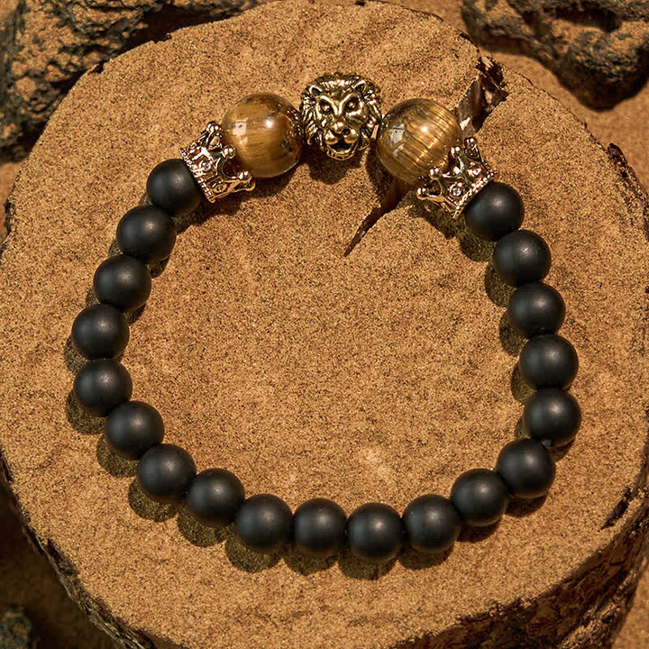 Olivenorma Natural Crystal Stone Lion Symbol Bracelet - image 8