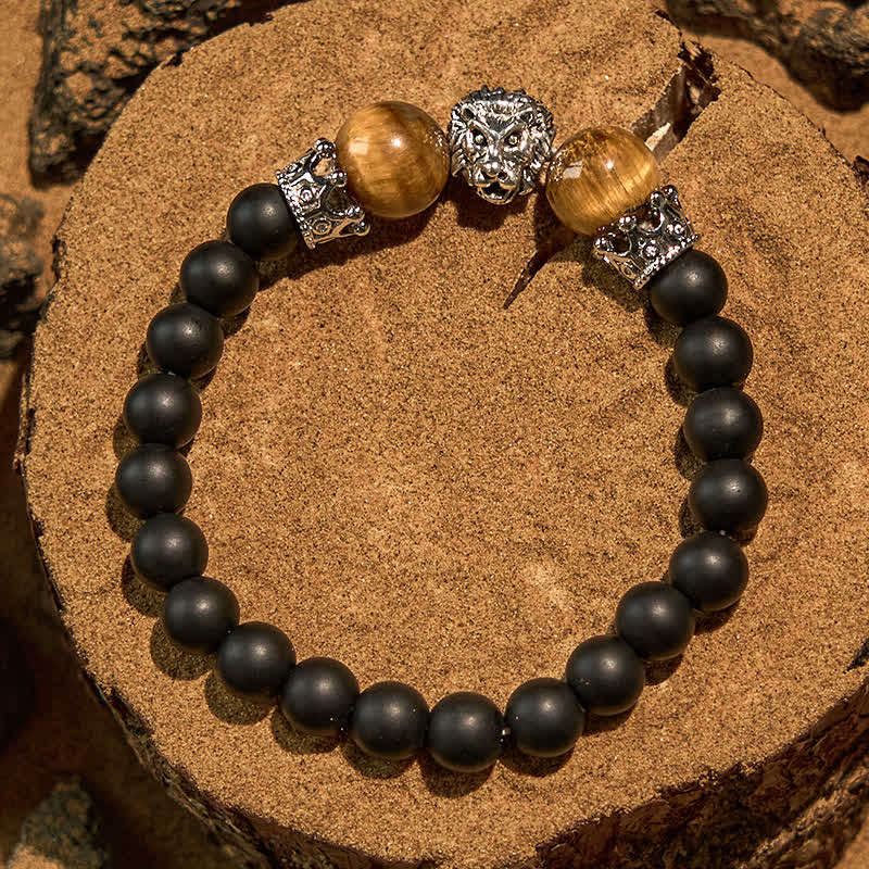 Olivenorma Natural Crystal Stone Lion Symbol Bracelet - image 13