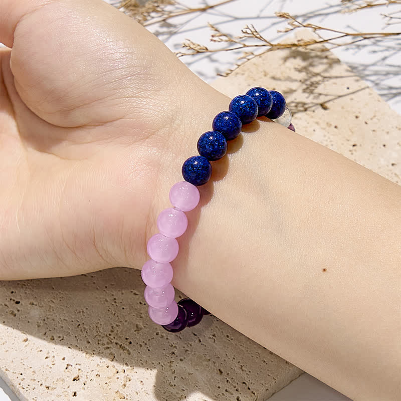 Olivenorma "Anti-Anxiety" Amethyst Lepidolite Lapis Lazuli Bracelet - image 2