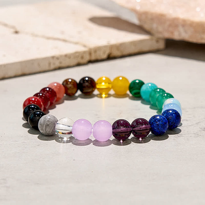 Olivenorma 7 Chakras Natural Stone Beads Bracelet - image 4