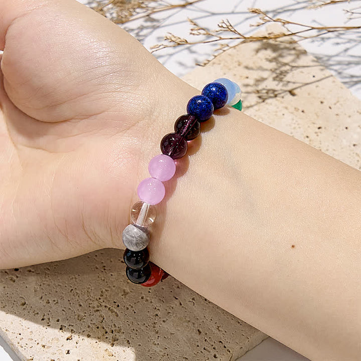 Olivenorma 7 Chakras Natural Stone Beads Bracelet - image 2