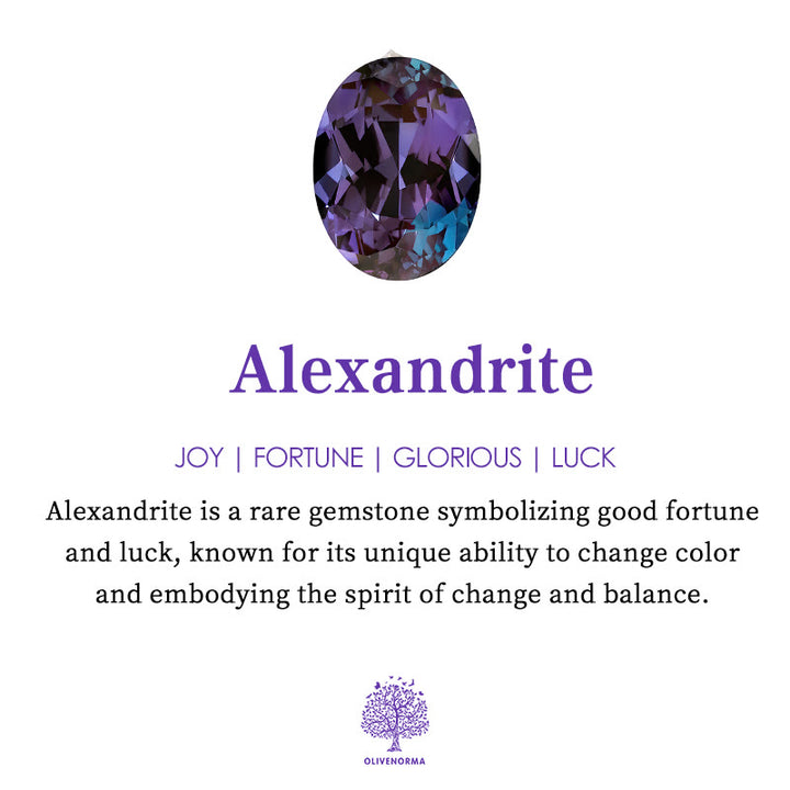 Olivenorma Heart Shaped Alexandrite Infinity Cross Shape Ring - image 7