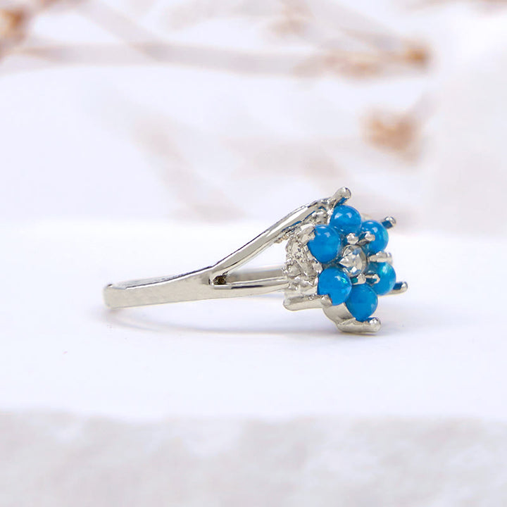 Olivenorma Opal Flower Wave Ring - image 3