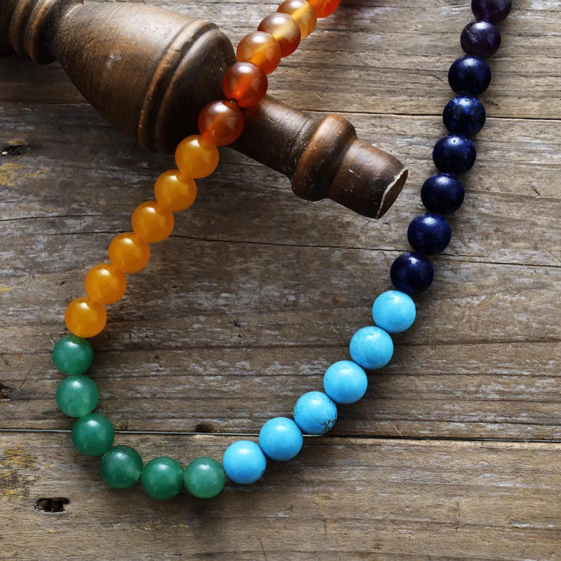 Olivenorma 8mm Chakra Beads Necklace - image 1