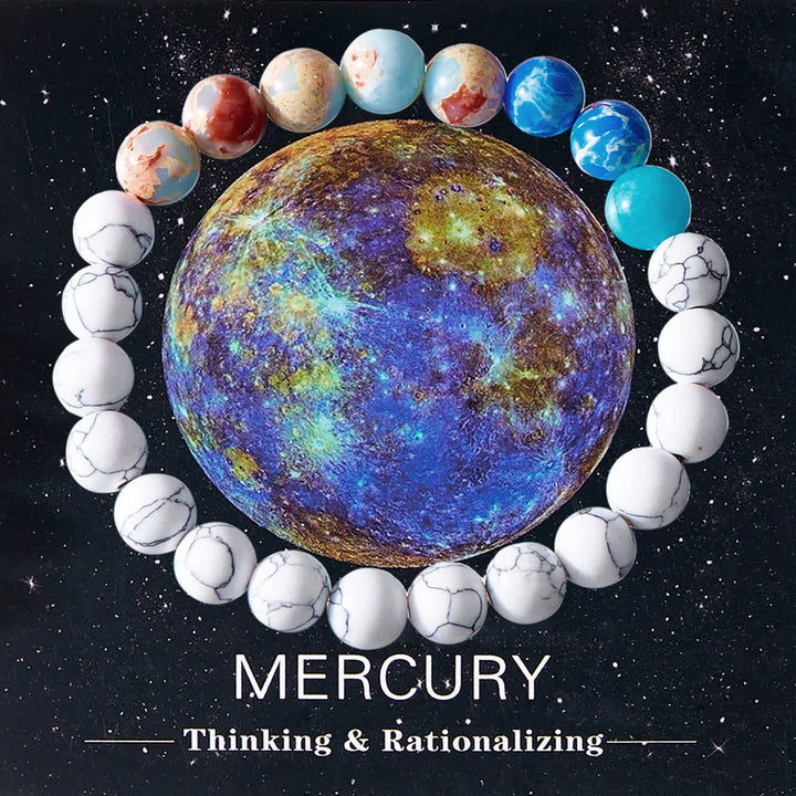 Olivenorma Solar System Eight Planets Crystal Bracelet with Card - MERCURY-Thanking & Rationalizing - image 11