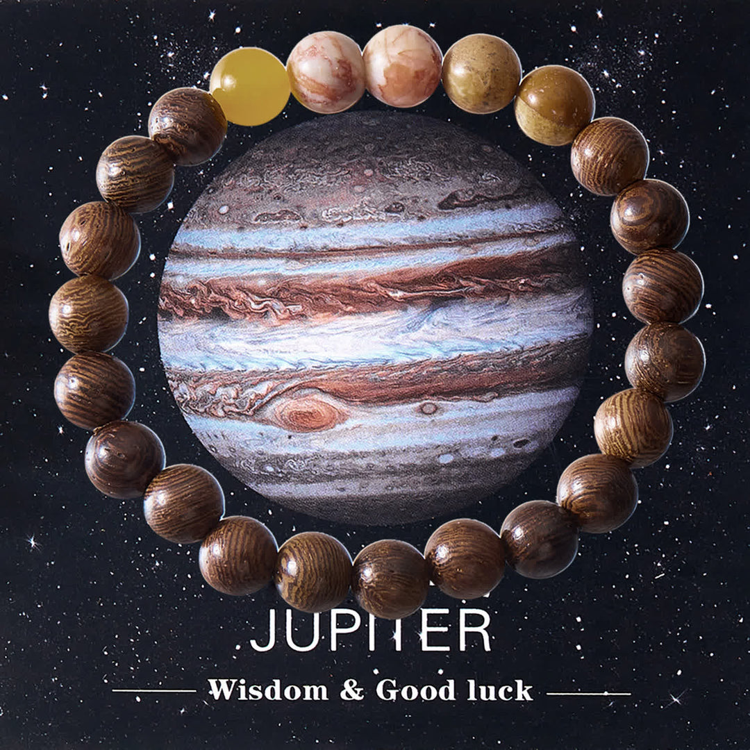 Olivenorma Solar System Eight Planets Crystal Bracelet with Card - JUPITER-Wisdom & Good Luck - image 14