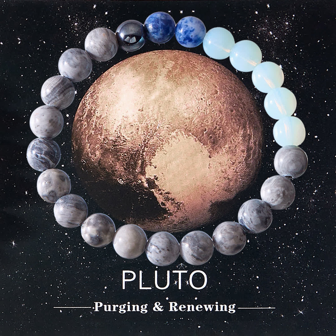 Olivenorma Solar System Eight Planets Crystal Bracelet with Card - PLUTO-Purging & Renewing - image 18