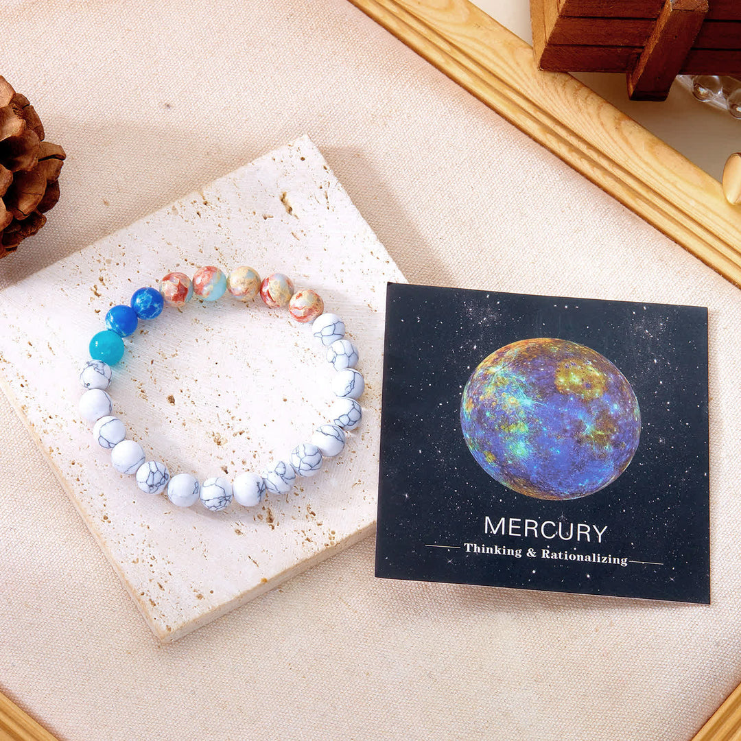 Olivenorma Solar System Eight Planets Crystal Bracelet with Card - image 19
