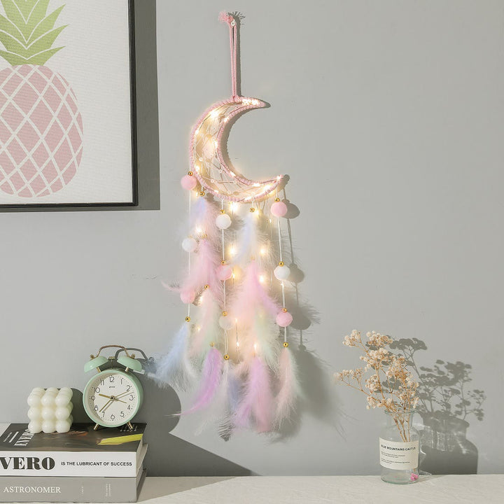 Olivenorma Cute Color Cat Moon And Stars Dream Catcher - image 8