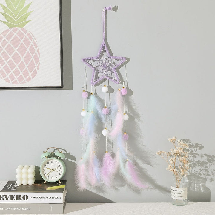 Olivenorma Cute Color Cat Moon And Stars Dream Catcher - image 6