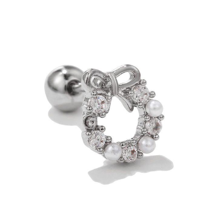 Olivenorma Heart Butterfly Cut Colored Zirconia Earrings - Bow - image 13