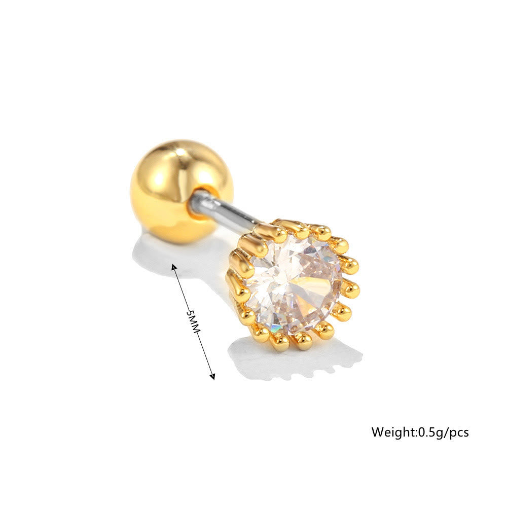 Olivenorma Lovely Heart Cut Pink Opal Zircon Earrings - image 13