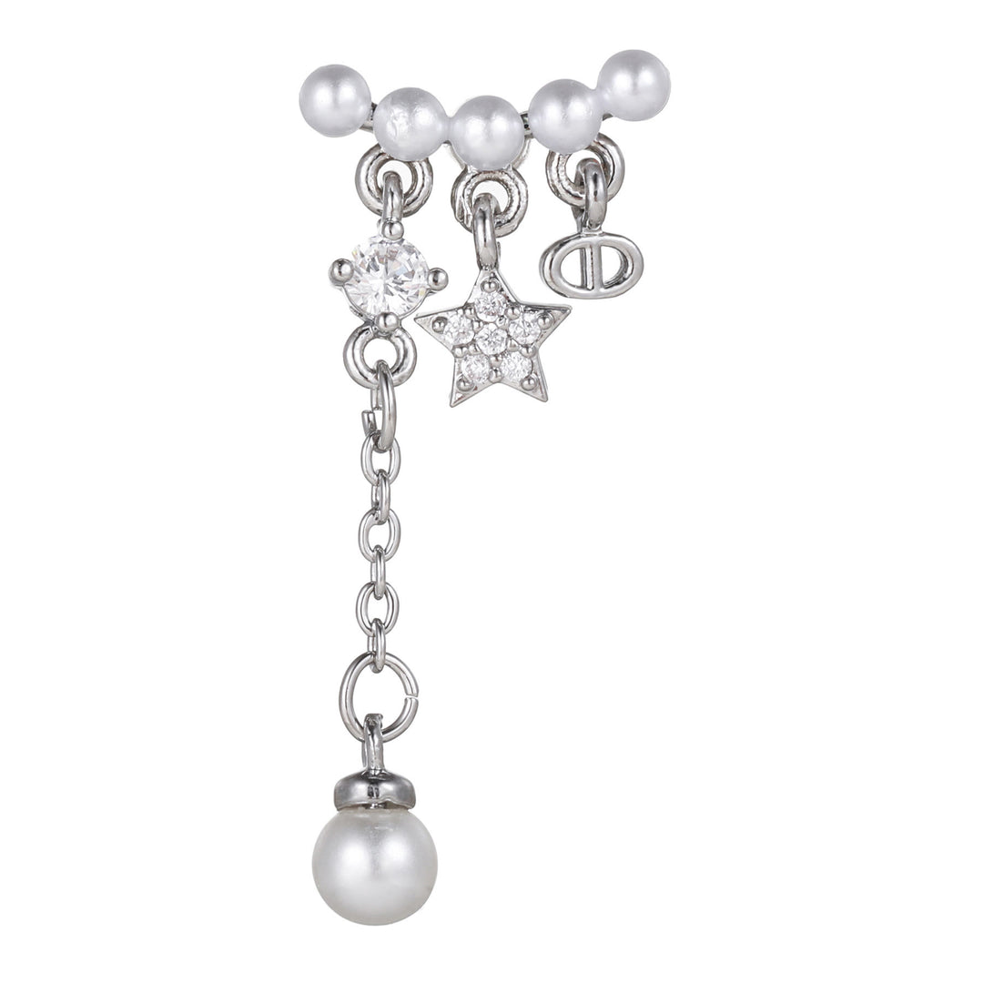 Olivenorma Cute Animals Colorful Zircon Copper Studs Earrings - Tassel - image 19