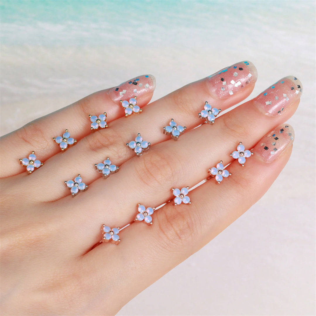 Olivenorma Cute Animals Colorful Zircon Copper Studs Earrings - image 24