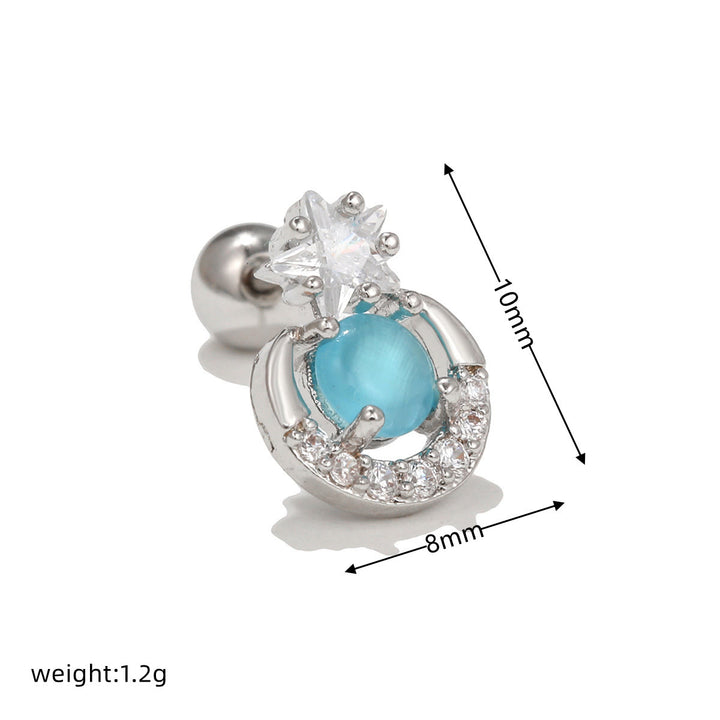 Olivenorma Exquisite White Zircon Studs Earrings - image 19