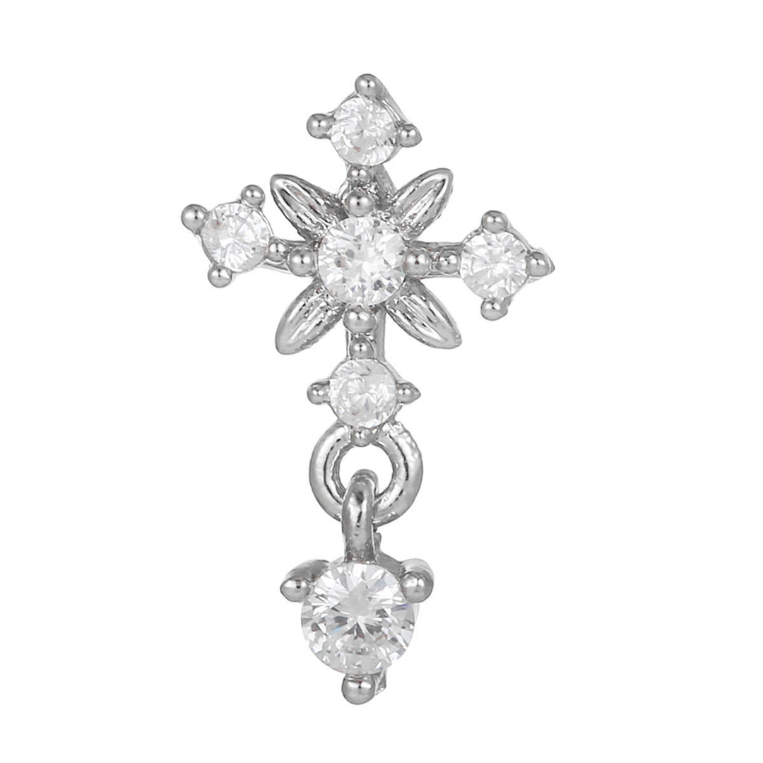 Olivenorma Exquisite White Zircon Studs Earrings - Light - image 10