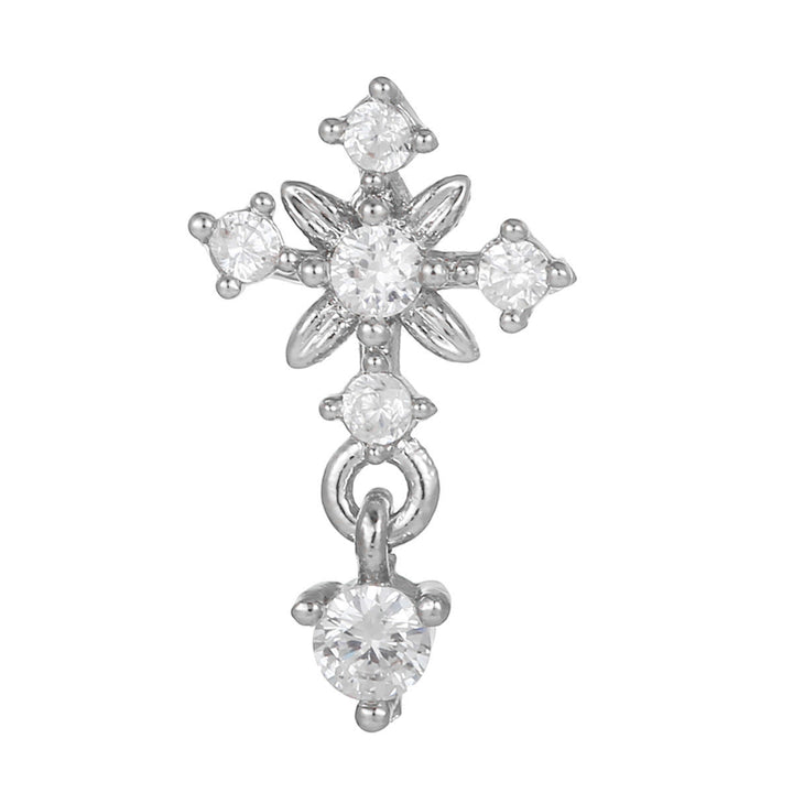 Olivenorma Exquisite White Zircon Studs Earrings - Light - image 10