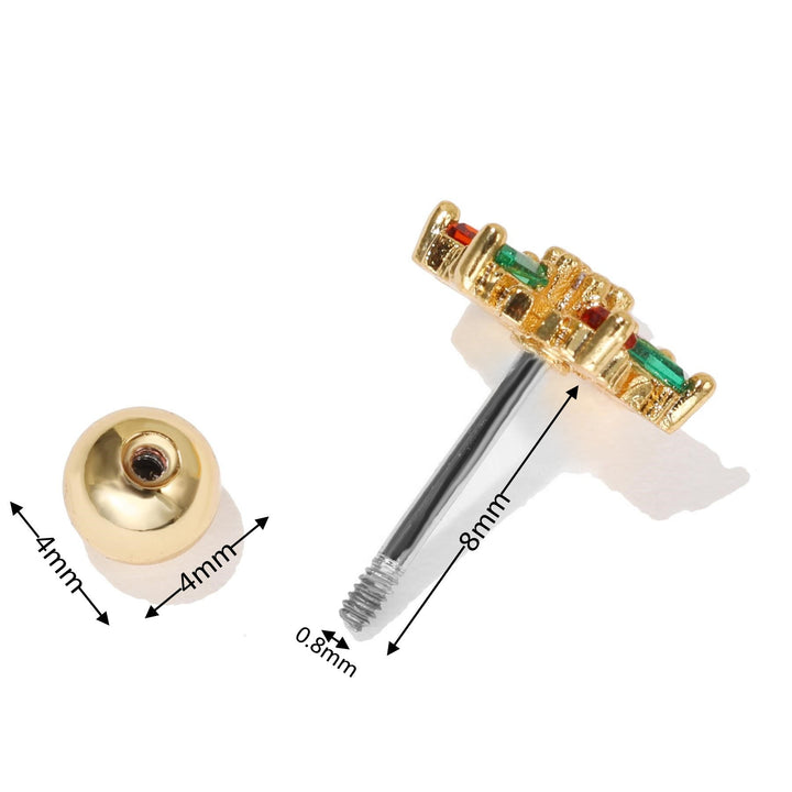 Olivenorma Exquisite White Zircon Studs Earrings - image 20