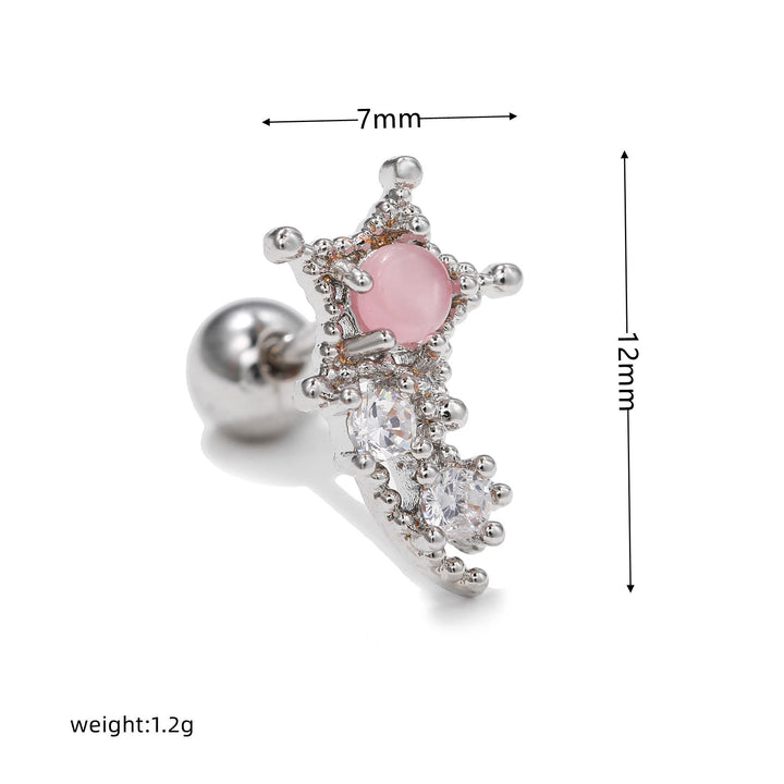 Olivenorma Exquisite White Zircon Studs Earrings - image 17