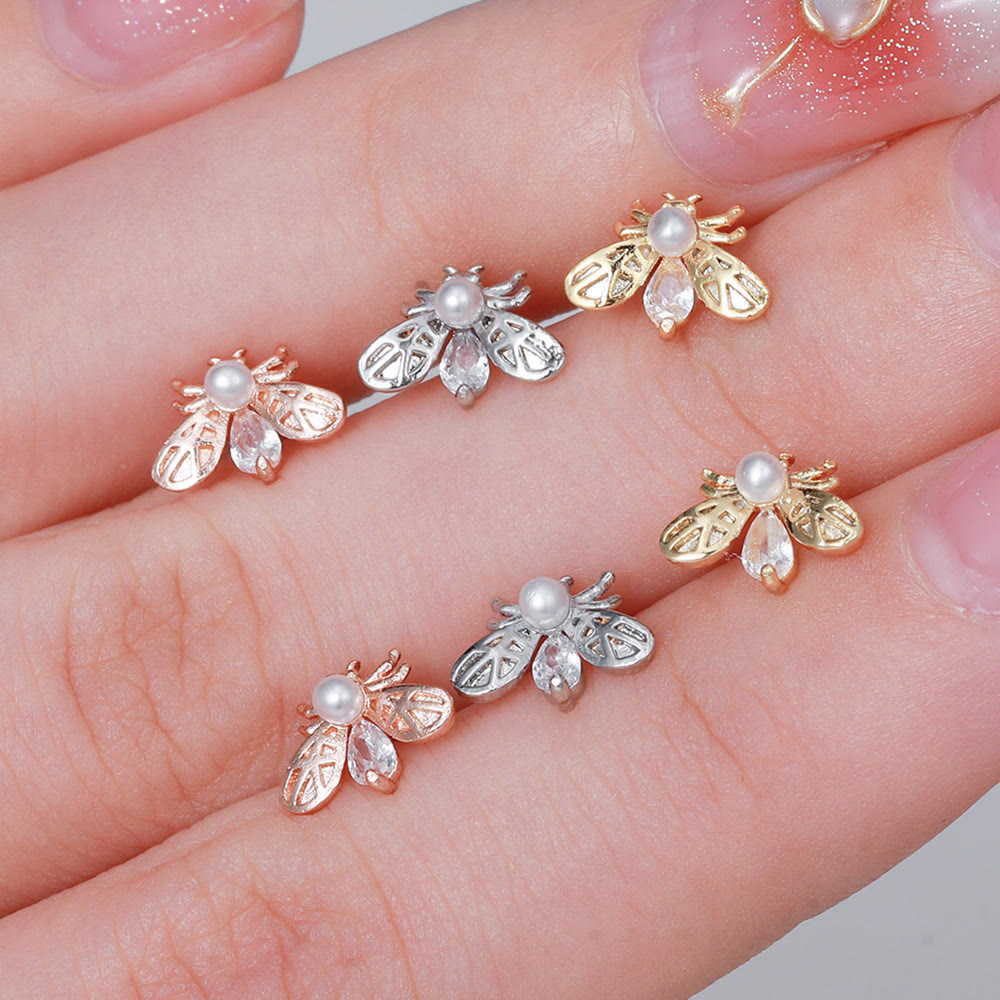 Olivenorma Exquisite White Zircon Studs Earrings - image 21