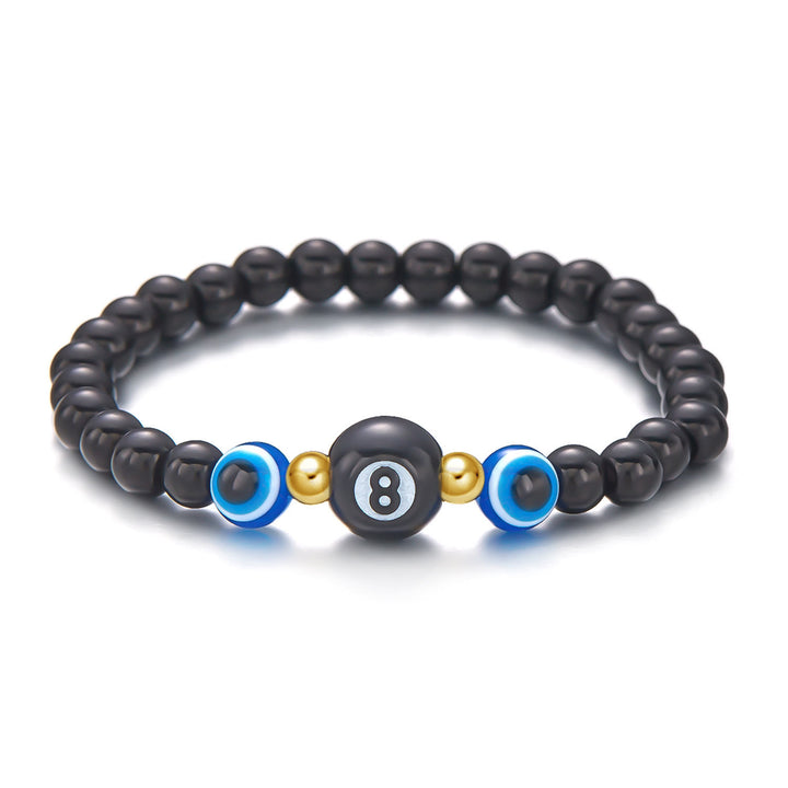 Olivenorma Hematite Obsidian Tiger Eye Evil Eye Beads Bracelet - Obsidian & Eight-ball - image 4