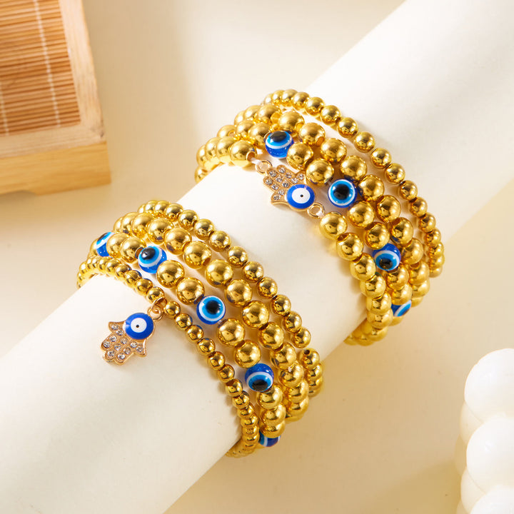 Olivenorma Hematite Obsidian Tiger Eye Evil Eye Beads Bracelet - image 30