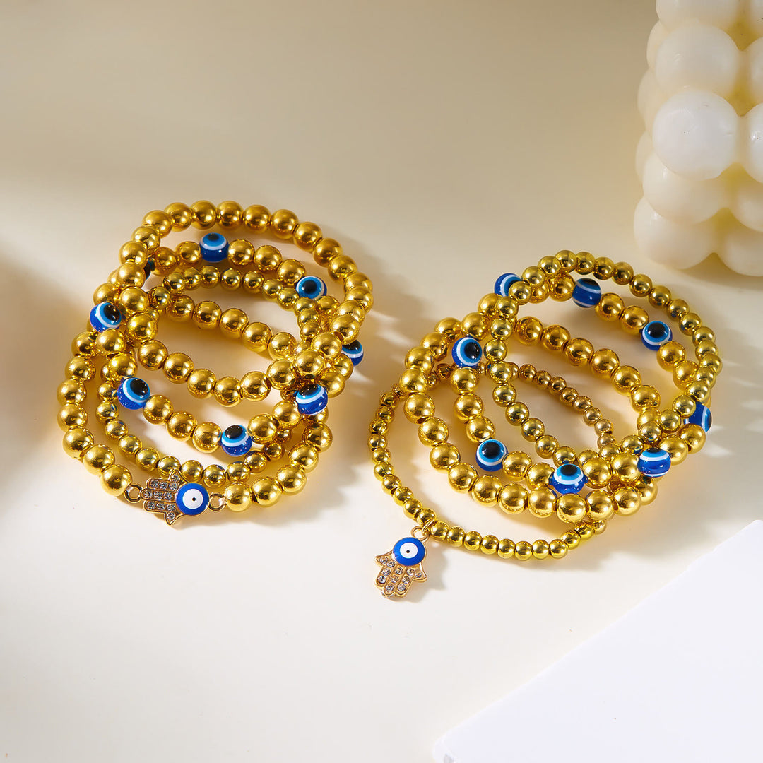 Olivenorma Hematite Obsidian Tiger Eye Evil Eye Beads Bracelet - image 31