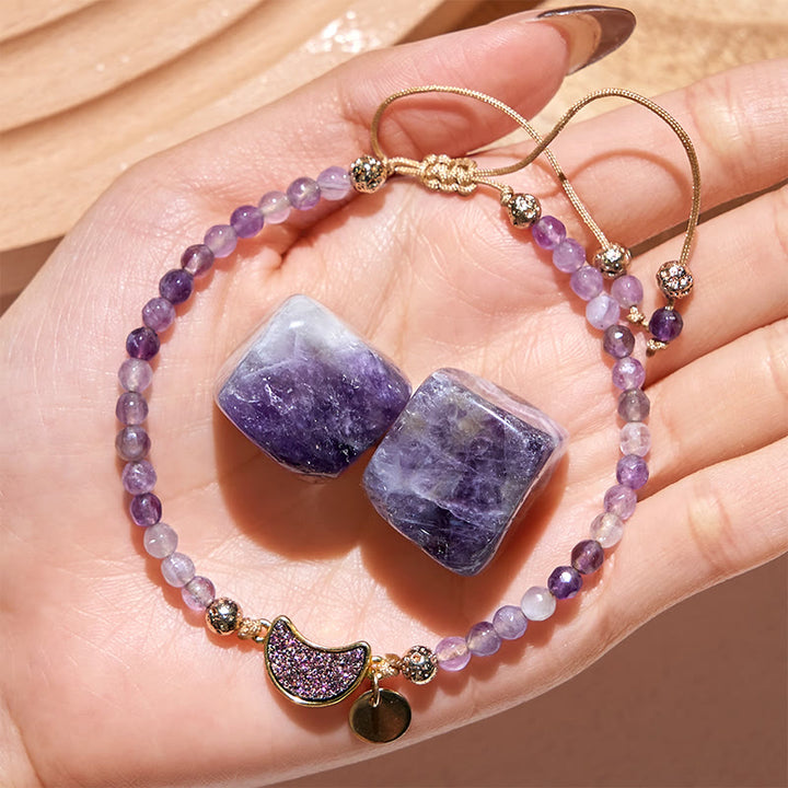 Olivenorma 4mm Natural Stone Moon Beads Bracelet - image 26