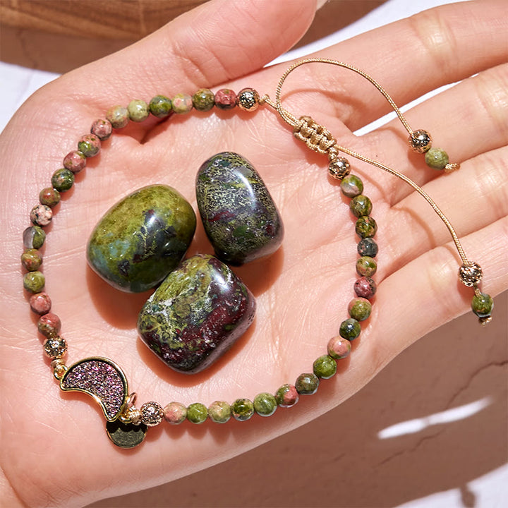 Olivenorma 4mm Natural Stone Moon Beads Bracelet - image 44