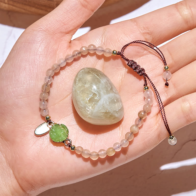 Olivenorma 4mm Natural Stone Moon Beads Bracelet - image 8