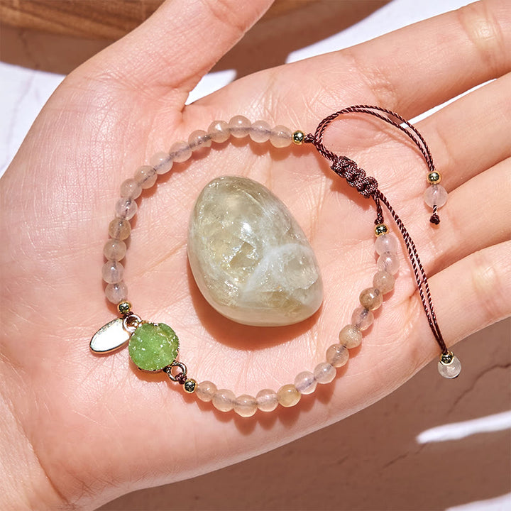 Olivenorma 4mm Natural Stone Moon Beads Bracelet - image 8