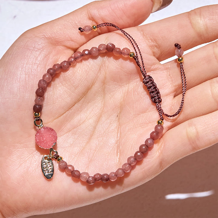 Olivenorma 4mm Natural Stone Moon Beads Bracelet - image 2