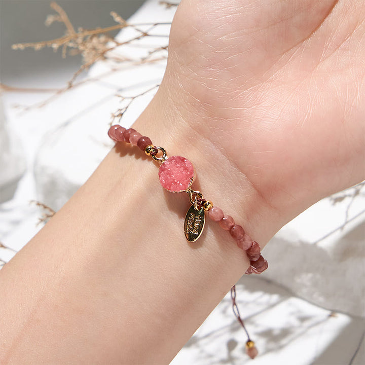 Olivenorma 4mm Natural Stone Moon Beads Bracelet - image 1