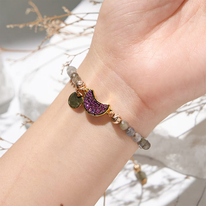 Olivenorma 4mm Natural Stone Moon Beads Bracelet - image 37