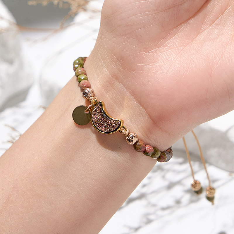 Olivenorma 4mm Natural Stone Moon Beads Bracelet - image 43