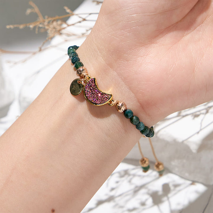 Olivenorma 4mm Natural Stone Moon Beads Bracelet - image 19
