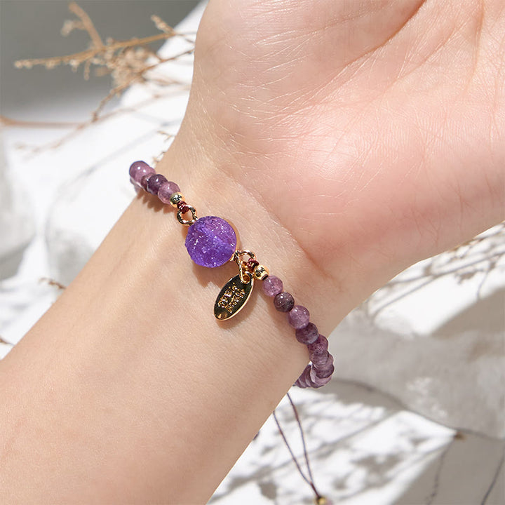 Olivenorma 4mm Natural Stone Moon Beads Bracelet - image 13