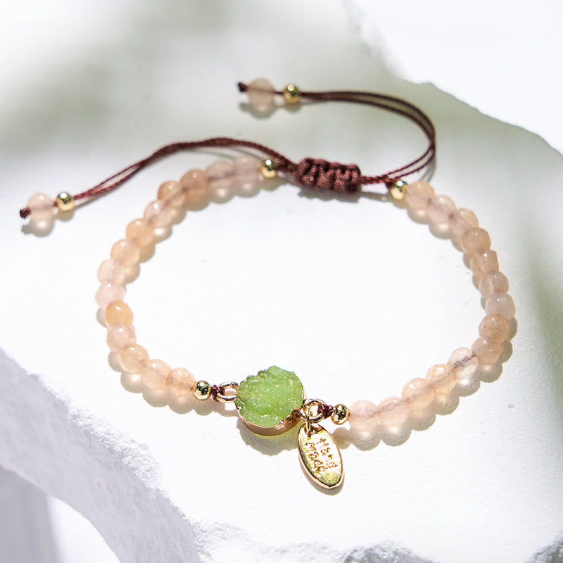 Olivenorma 4mm Natural Stone Moon Beads Bracelet - image 10