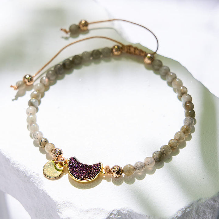 Olivenorma 4mm Natural Stone Moon Beads Bracelet - image 40