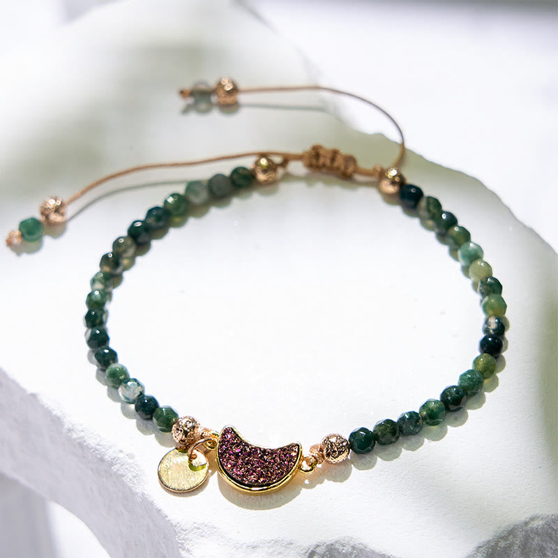 Olivenorma 4mm Natural Stone Moon Beads Bracelet - image 22