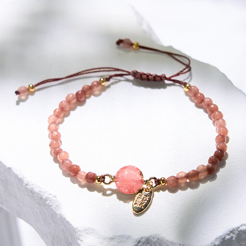 Olivenorma 4mm Natural Stone Moon Beads Bracelet - image 4