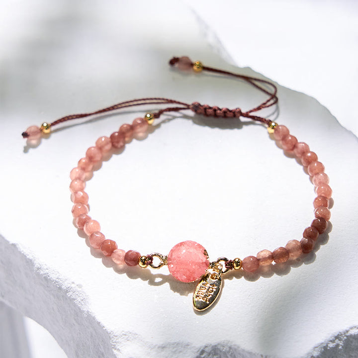 Olivenorma 4mm Natural Stone Moon Beads Bracelet - image 4