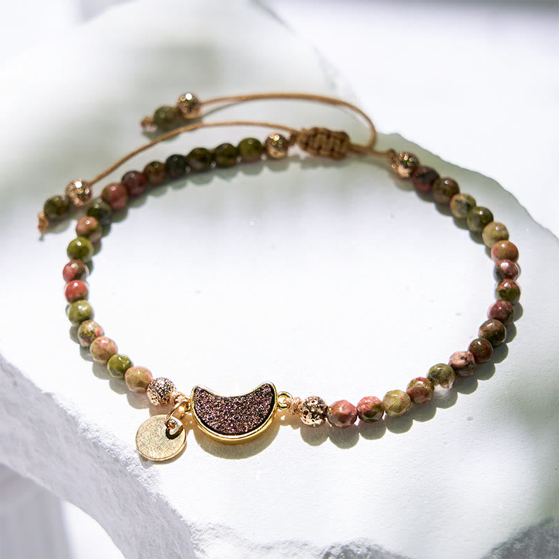 Olivenorma 4mm Natural Stone Moon Beads Bracelet - image 46